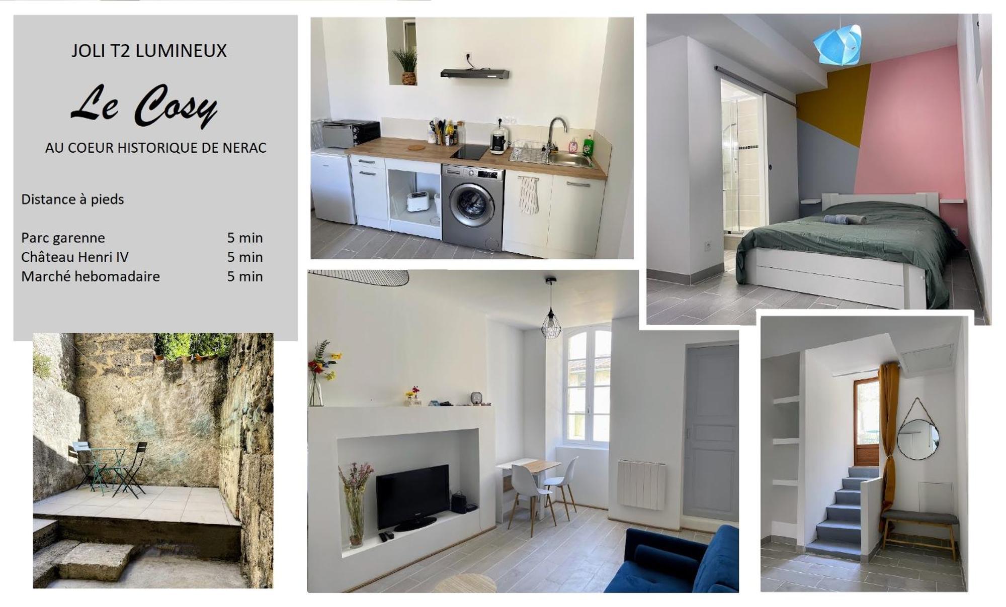 Le Cosy - T2 Avec Petite Cour Dans Centre Historique De Nerac公寓 外观 照片